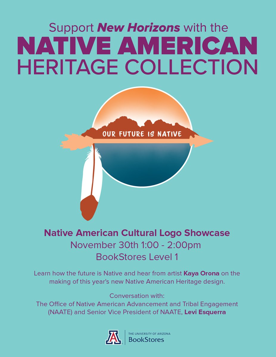 hauryprogram's tweet image. Office of Native American Advancement &amp;amp; Tribal Engagement t @uarizona would like to invite you to an artist showcase this Thursday!

A portion of all sales goes to benefit Native American Student Affairs!

#NativePathways