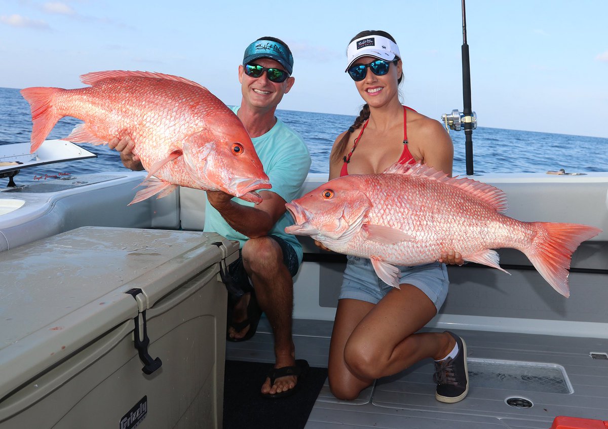 It’s always fun fighting a big double on red snapper, too bad they’re out of season. I’ll be back for you next year!
@FishinwithLuiza 
@GrizzlyCoolers @RealSaltLife @dekitco @PalomarFishing 
 #fishing #redsnapper #livinthedream #bigfish #snapper #fishingwithluiza #captjimmynelson