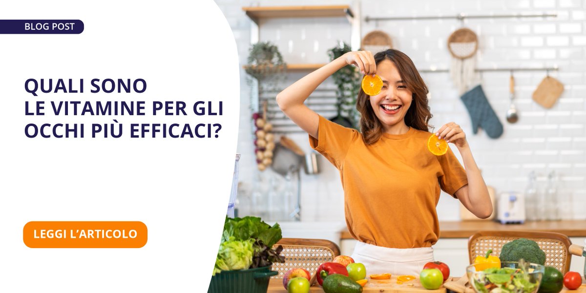 🍊Quali sono le #vitamine per gli #occhi più efficaci?  A, E, C e tante altre! Scoprile tutte nel nostro articolo 👉hubs.ly/Q029B4lX0  #OtticaCiaroni #WePesaro