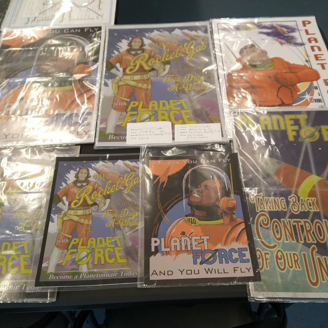 MerseyArtsZone's tweet photo. We have an amazing collection of first prints from Marcus G J Cotton 'Planet Force' and fantastic posters for sale here in MAZ.
#merseyartszone #marcuscjcotton #planetforce #believeyoucanfly #shesarocketgal #handdrawn https://t.co/ikq0mr3EbS