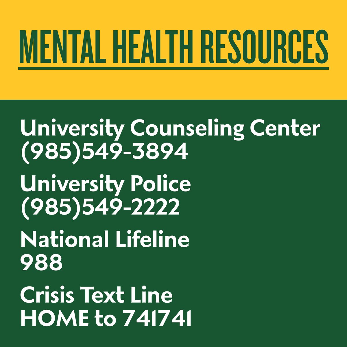 Southeastern LA Univ tweet media