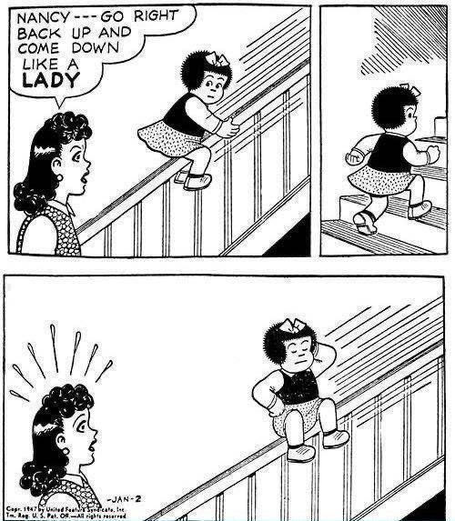 JohnnyCallicutt's tweet photo. The Best Of Nancy By Ernie Bushmiller,January 2,1947 https://t.co/JrD1kHdg24