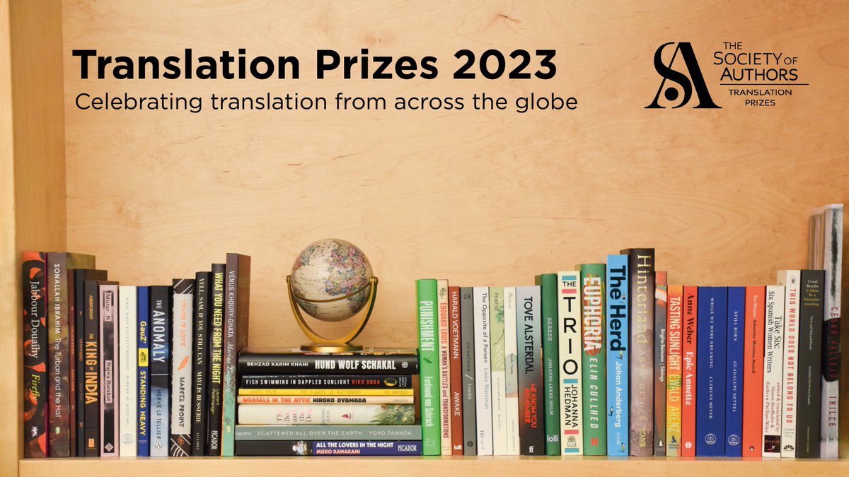 Announcing the Translation Prizes 2023 shortlists.

50 shortlisted works, eight prizes, ten languages – and a £28,000 prize fund.

See the full shortlists here: authr.uk/TPrizesShortli…

#TranslationPrizes