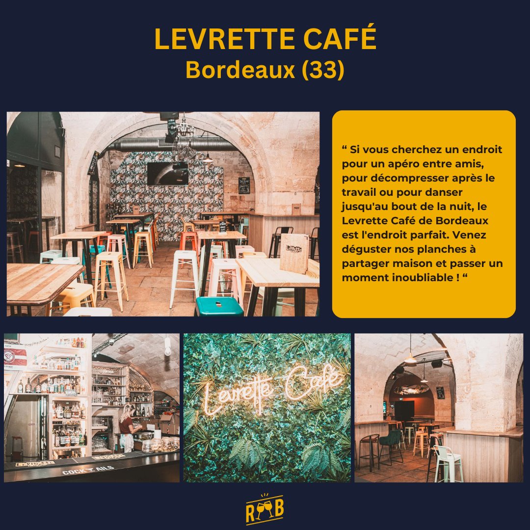 Retrouvez le Levrette Café dès maintenant sur RUB !  🔥
 ↪️ reserverunbar.fr/lieu/5562/levr…

-

#reserverunbar #bordeaux #gironde #barbordeaux #bargironde #sortiebordeaux #anniversaire