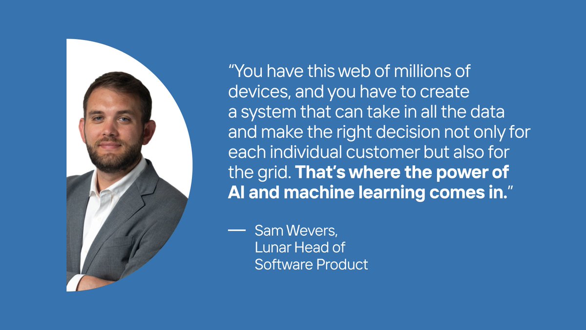 lunarenergyinc's tweet photo. Clean energy: It’s too brilliant not to share.

Check out our Head of Software Product @sam_wevers conversation with @techreview about how artificial intelligence helps #LunarGridshare get the most out of every ray of Sun: https://t.co/CSC6zIrii5

#AI #VPP #EnergyManagement https://t.co/tlhosppwmW