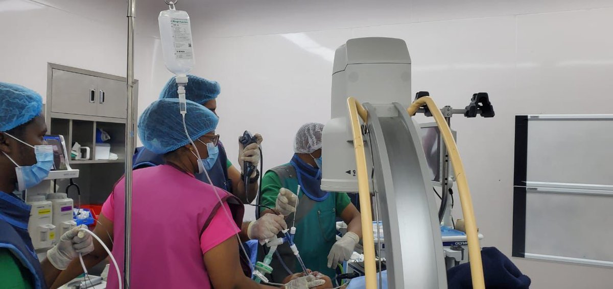 Today, Avenue Hospital Parklands, led by consultant pulmonologists Peter Waweru &amp; Naveed Meraali performed the first #Transbronchial #Cryobiposy in East Africa for a patient with a chronic pneumonia.