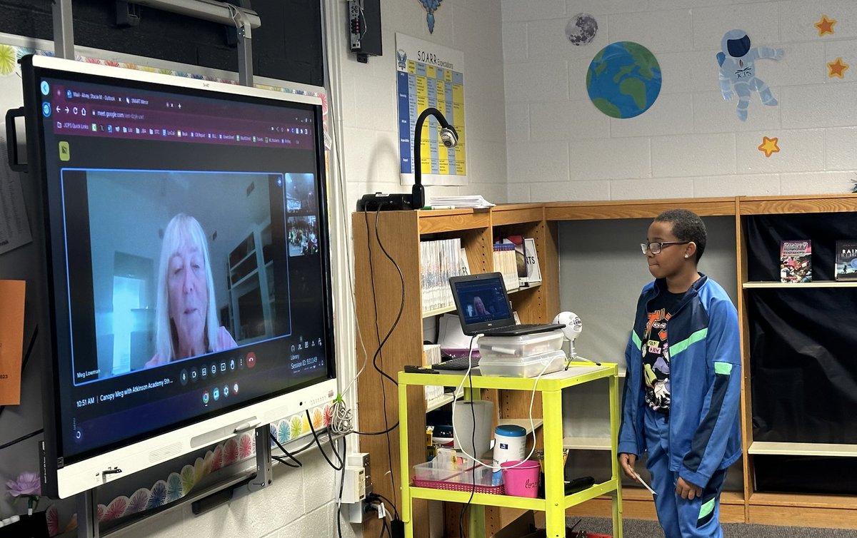 Stacie Alvey (@alveyinthelib) on Twitter photo Great morning <a href="/JBAtkinsonEagle/">J.B. Atkinson Academy for Excellence</a> where 5th grade got to meet Meg Lowman from their <a href="/ELeducation/">EL Education</a> Module2 txt, The Most Beautiful Roof in the World! She zoomed w/ss and took questions. So impressed w/ student created questions they had while reading! <a href="/JcpsElemEla/">JCPS Elementary ELA</a> <a href="/JCPSLMSDrLynn/">JCPSLMSDr.Lynn</a> Great morning <a href="/JBAtkinsonEagle/">J.B. Atkinson Academy for Excellence</a> where 5th grade got to meet Meg Lowman from their <a href="/ELeducation/">EL Education</a> Module2 txt, The Most Beautiful Roof in the World! She zoomed w/ss and took questions. So impressed w/ student created questions they had while reading! <a href="/JcpsElemEla/">JCPS Elementary ELA</a> <a href="/JCPSLMSDrLynn/">JCPSLMSDr.Lynn</a>