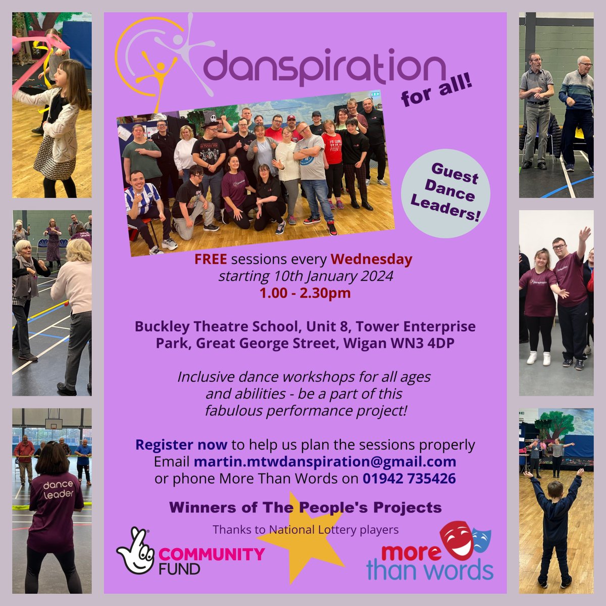 We've been visiting lots of community groups across Wigan &amp; Leigh but this regular workshop is for anyone - starting in the New Year! Thanks to <a href="/TNLComFund/">The National Lottery Community Fund</a> #NationalLottery #danspirationwigan <a href="/morethanwordstc/">More Than Words CIC</a>
