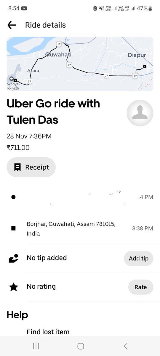 __Niki__S's tweet photo. Multiple calls have been made to @Uber_India too but still no response. Seriously disappointed with all of these. @Uber_India please take some action. https://t.co/CvC9kq502t