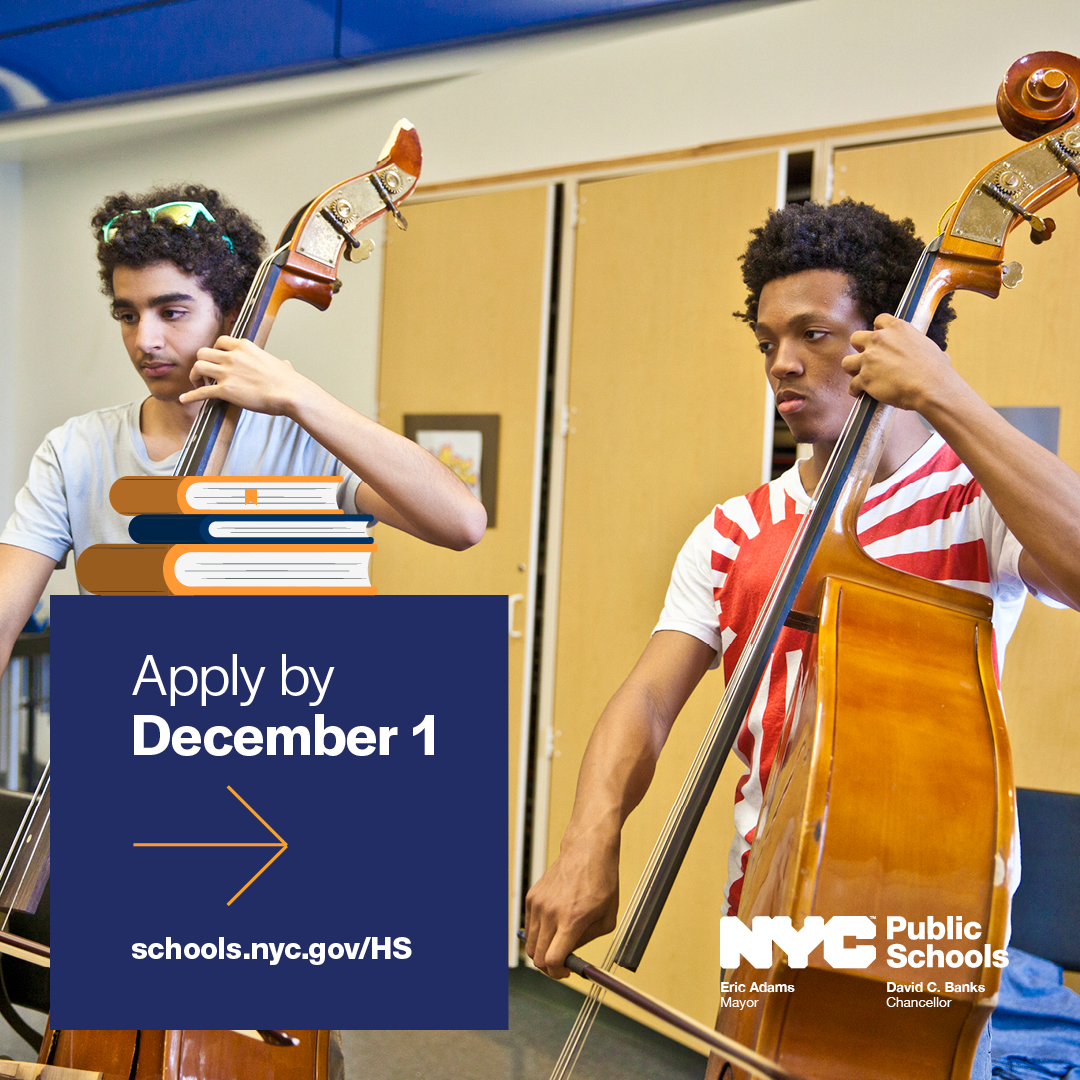 📢 Listen up, NYC! 

The High School application deadline is *tomorrow*—December 1. 

Apply today: 

on.nyc.gov/2J7YjQX