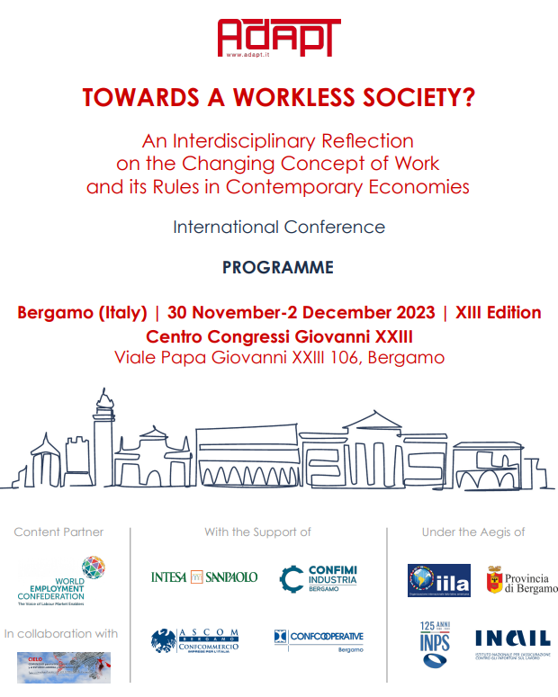 CIELOlaboral's tweet image. Hoy es el primer día del XIII edición del Congreso Internacional de @adaptland #ADAPTConference2023 en el que se reflexionará sobre el concepto cambiante del trabajo y sus reglas en las economías contemporáneas