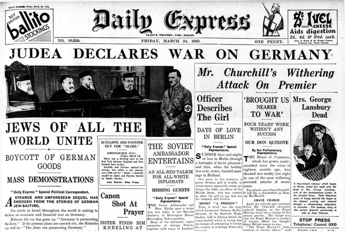 Wppah's tweet photo. @Lucas_Gage_ unemployment had fallen from 6 million in 1933 to 300,000 by 1939

He did it while the jews declared economic war on him

He cared so much about his people

Churchill PM of bristish was bombing kindergarten hospitals civilians homes 

And still hitler tried to reason with him https://t.co/olM2NalL3D