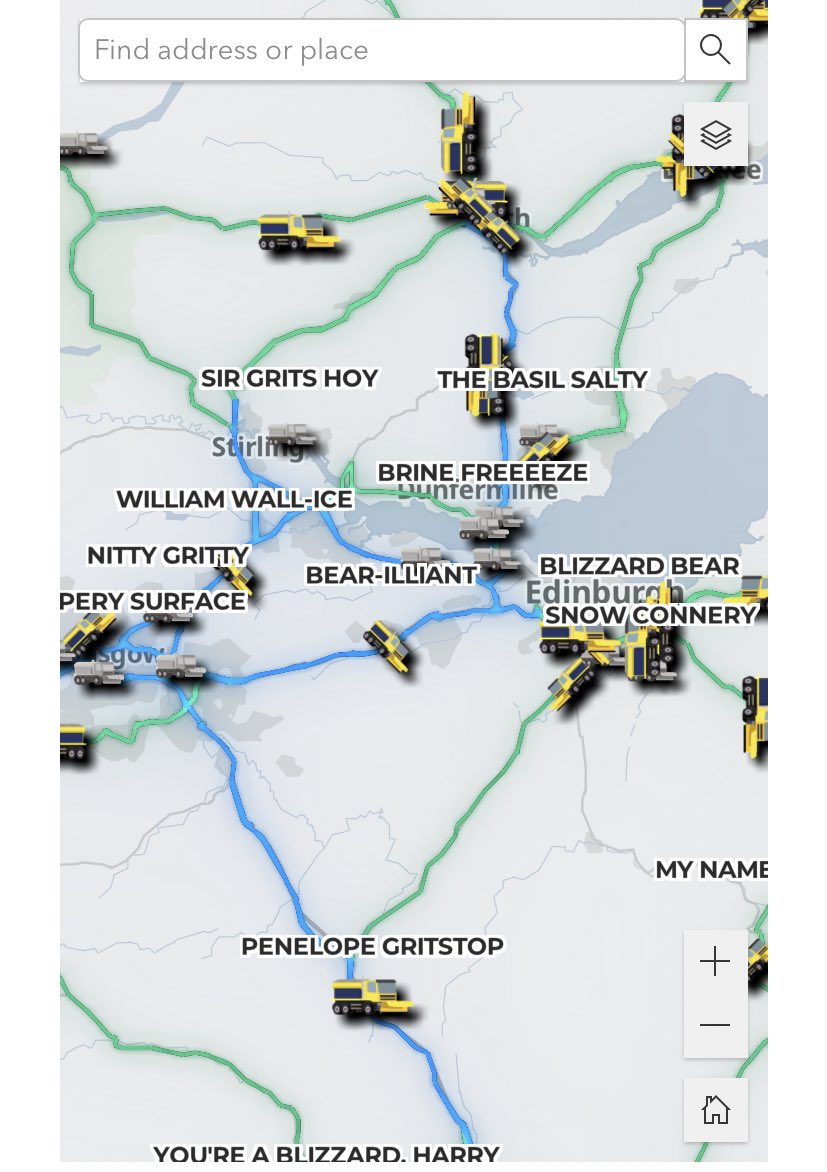 ❄️ it’s the most wonderful time of the year! (Scottish gritter tracker time) ❄️ traffic.gov.scot/gritter-tracker