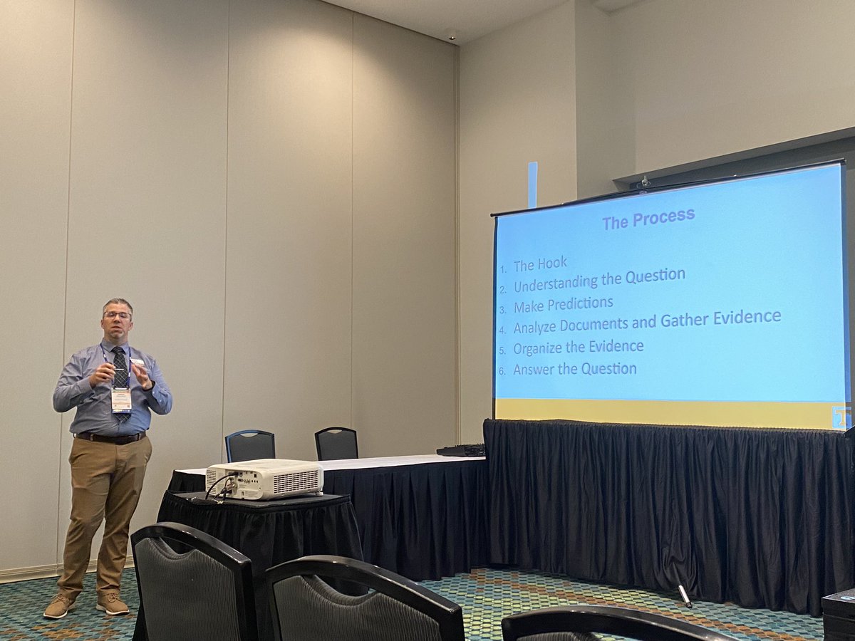 HistoryFrog's tweet photo. @MapM8ker Appreciate @joshua_kenna helping us think about how to apply what we’re learning in our classrooms. #C3Framework #NCSS2023 https://t.co/lbycrCm9qW