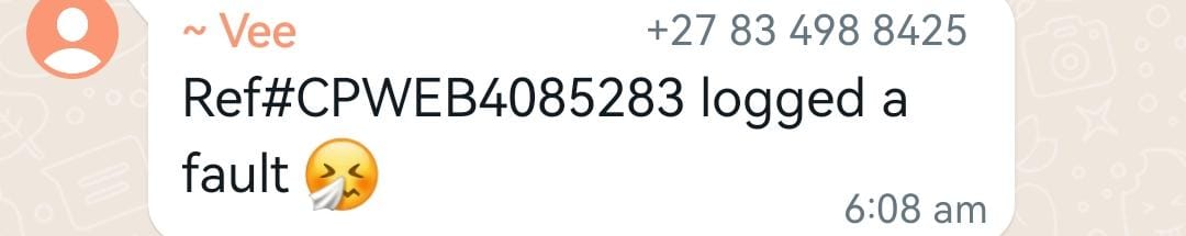 FionaBoity's tweet photo. @CityPowerJhb please provide update asap... I've been following up since yesterday. 
2 days without electricity and we are not getting any response from @CityPowerJhb 
@CityofJoburgZA 
@PresidencyZA 
@GautengANC https://t.co/UunZBTxJTY