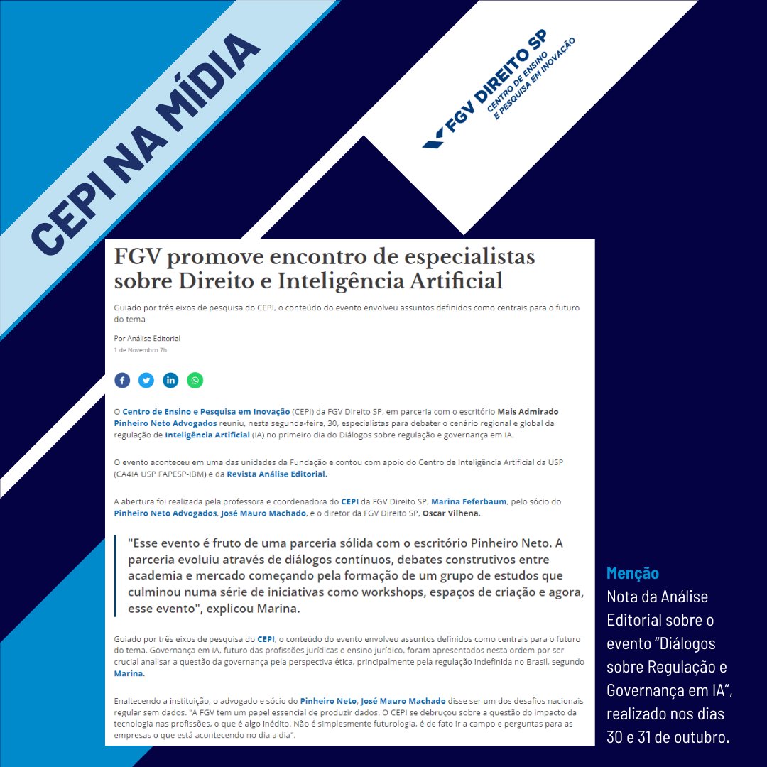 Centro de Ensino e Pesquisa em Inovação - FGV-SP tweet media