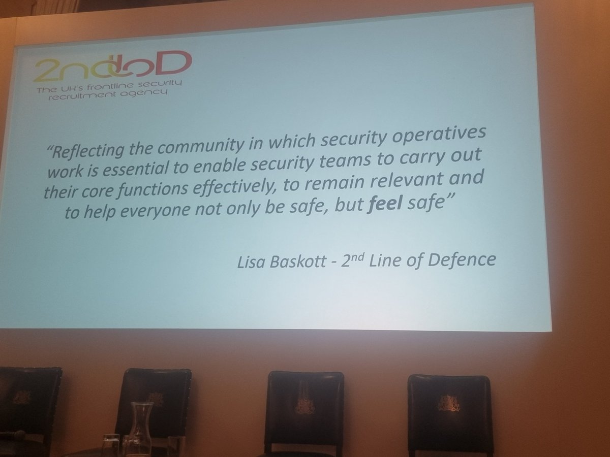 Such an inspirational guest speaker to round up today's summit, hearing from Lisa Baskott from 2nd Line of Defence on her journey in the security industry and bring about systemic change @SBN_BCRP @LodgeServiceUK @LicensingSAVI @amylame #WNSCLdn #VAWG #womenssafety
