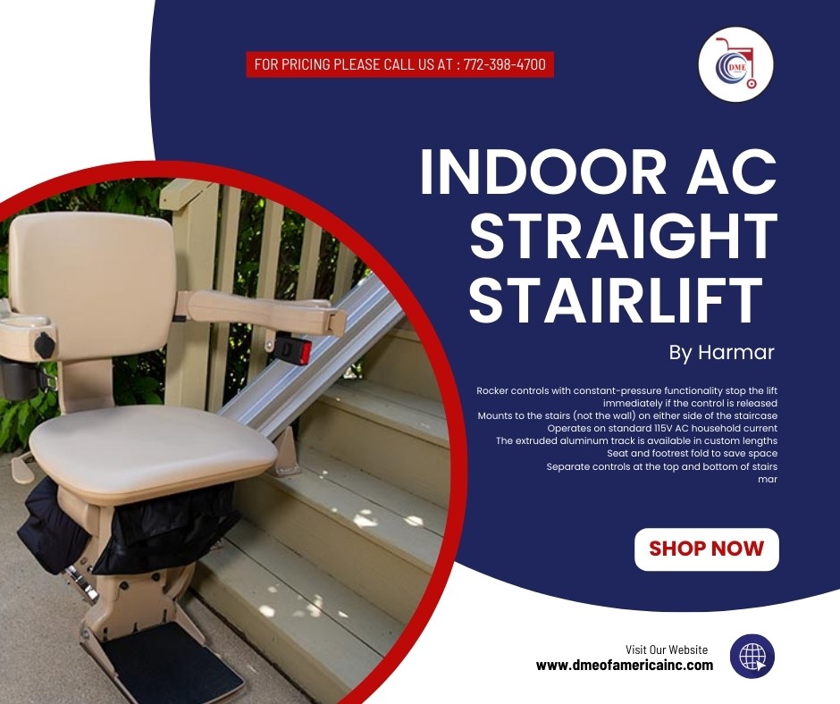 Try the Harmar Stair Lift for a smooth ride and lifting every time Order at: dmeofamericainc.com/products/indoo… #stairlift #lift #patientlift #dmeofamericainc #medicalsupply #medicalequipmentsales