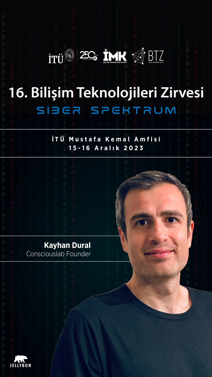 16. Bilişim Teknolojileri Zirvesi'nde Consciouslab Founder <a href="/kayhandural/">Kayhan</a> bizlerle beraber olacak! 🎉

15- 16 Aralık tarihlerinde gerçekleşecek olan BTZ hem yüz yüze hem de eş zamanlı olarak btz.org.tr sitesinde yayınlanacak.Seni de bekliyoruz.

#ituimk #btz2023 #btz
