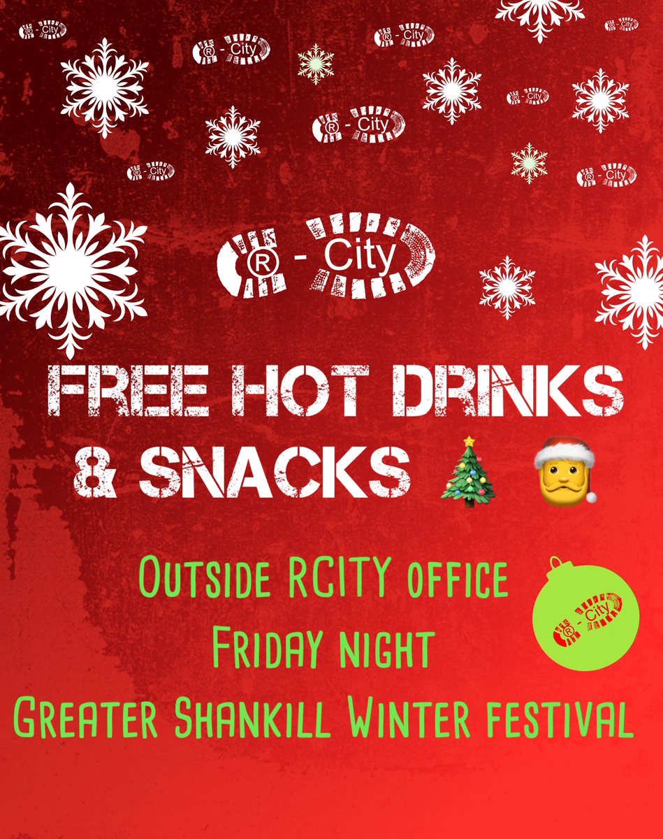 🎄🎅 Make sure to stop by RCITY office tomorrow night & grab a free hot chocolate for the kids or coffee on us 🎄 We look forward to a great night on the Shankill brining the Christmas vibes ⭐️#WinterFestival @GrShankill @ShankillM @ShankillZone @nicolaverner1 @jackieredpath