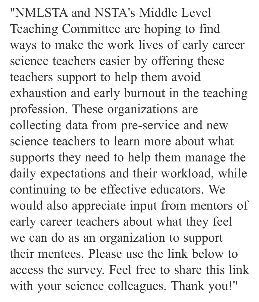 National Middle Level Science Teachers Association tweet media
