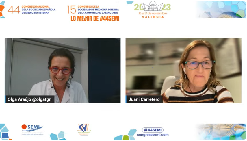 Sociedad_SEMI's tweet photo. 📢🔴Comienza la sesión #PostSEMI de #44SEMI.
🔹Presenta: @olgatgn | 🗣️Con: @CarreteroJuani @pilarcubo @SonoSamMD @RoserSolans, Gemma Ortiz, Ramón Puchades, @jopesilver
🔹 Síguelo en directo a través de Youtube https://t.co/49Wp66Ixfh, y LinkedIn y X
#SEMITuit #MedicinaInterna https://t.co/E7zfa3lHc9