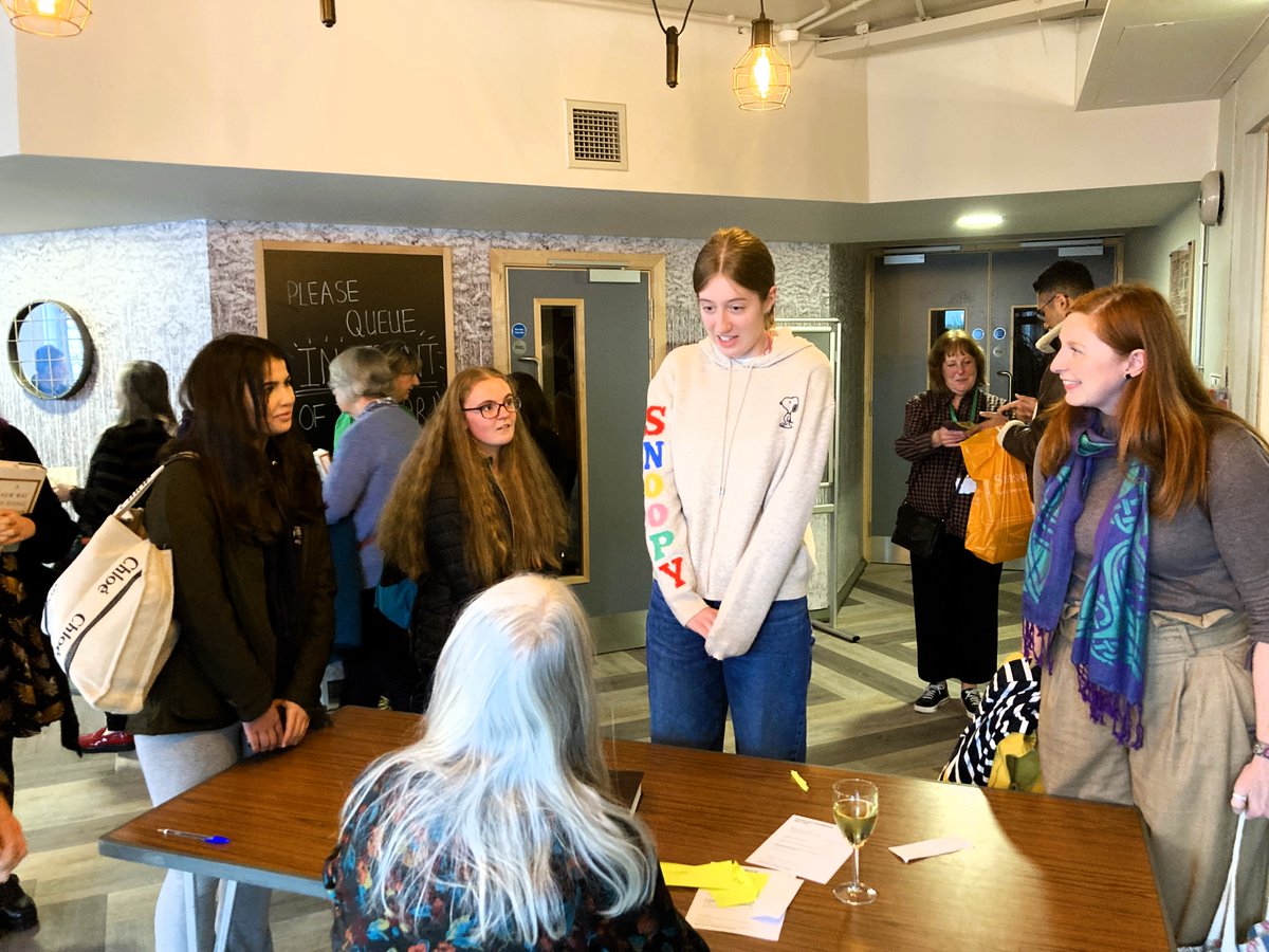 SheffieldHigh's tweet photo. An inspiring day of classical wisdom! 🏛️✨

Our Sixth Form Latin and Classical Civilisation students engaged with the brilliant Mary Beard at the Octagon during the 'Off the Shelf Festival of Words' in Sheffield.

A truly enriching experience! https://t.co/0DCECCfKPD