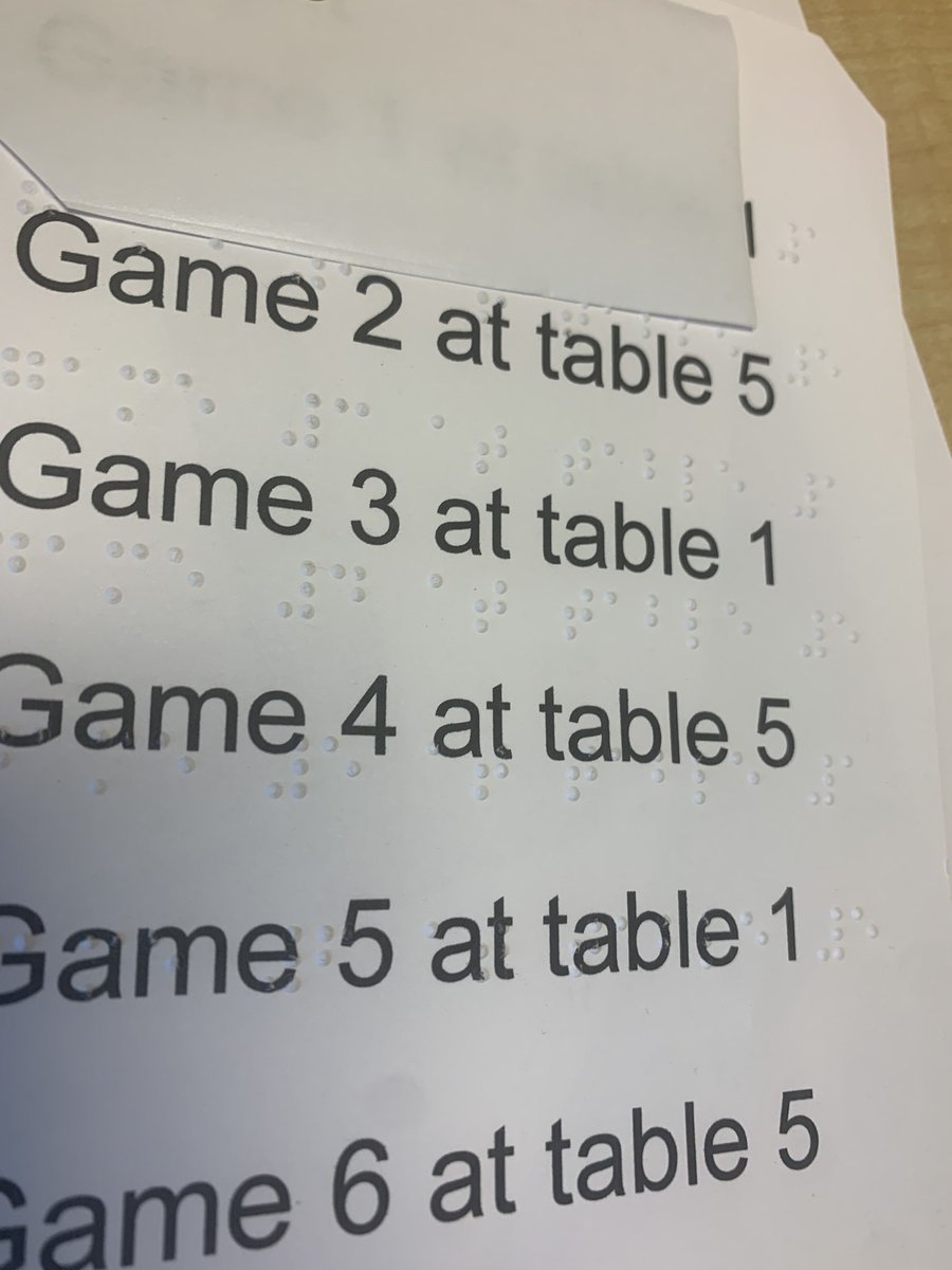 MedwayHS's tweet photo. Abian is hosting a braille UNO tournament for all grades, for students who are blind/low-vision across @tvdsb with support from our amazing @visiontvdsb team. Check out their individualized braille tournament schedules! https://t.co/bkAWWCyLJo