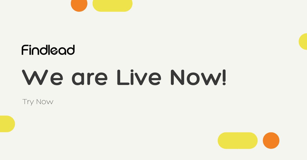 findleadai's tweet photo. 🚀 Today's the day! Findlead's platform is now live, and we're thrilled to introduce you to a world of precise B2B prospecting. Dive in, explore, and let us know how Findlead is transforming your B2B game.
#Findlead #b2bmarketing #b2bleadgeneration #launchday https://t.co/sCT9G9jIKf