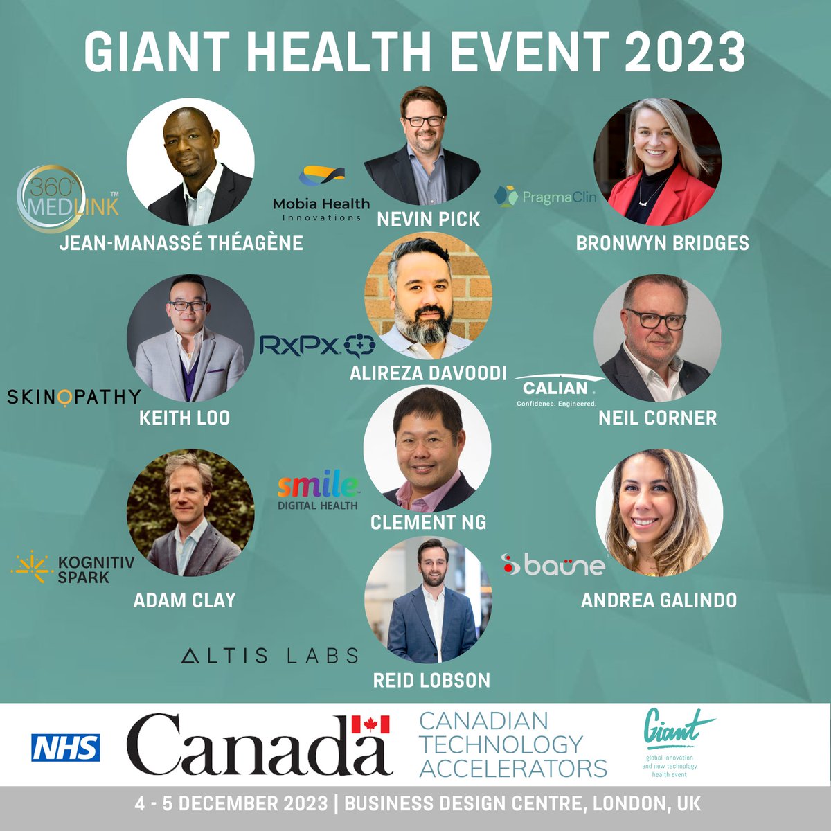 GIANT Health Event (@giant_health) on Twitter photo 🗣️Join <a href="/CTA_TCS/">Canadian Technology Accelerators (CTA)</a> Spotlight on Canada at #GIANT2023 and meet 10 Canadian companies with #digitalhealth solutions that are part of UK CTA cohort.
Learn about their cutting-edge #innovations designed to optimize #health & social care operations.
🎫giant.health/tickets <a href="/RxPx_Health/">RxPx</a> 🗣️Join <a href="/CTA_TCS/">Canadian Technology Accelerators (CTA)</a> Spotlight on Canada at #GIANT2023 and meet 10 Canadian companies with #digitalhealth solutions that are part of UK CTA cohort.
Learn about their cutting-edge #innovations designed to optimize #health & social care operations.
🎫giant.health/tickets <a href="/RxPx_Health/">RxPx</a>
