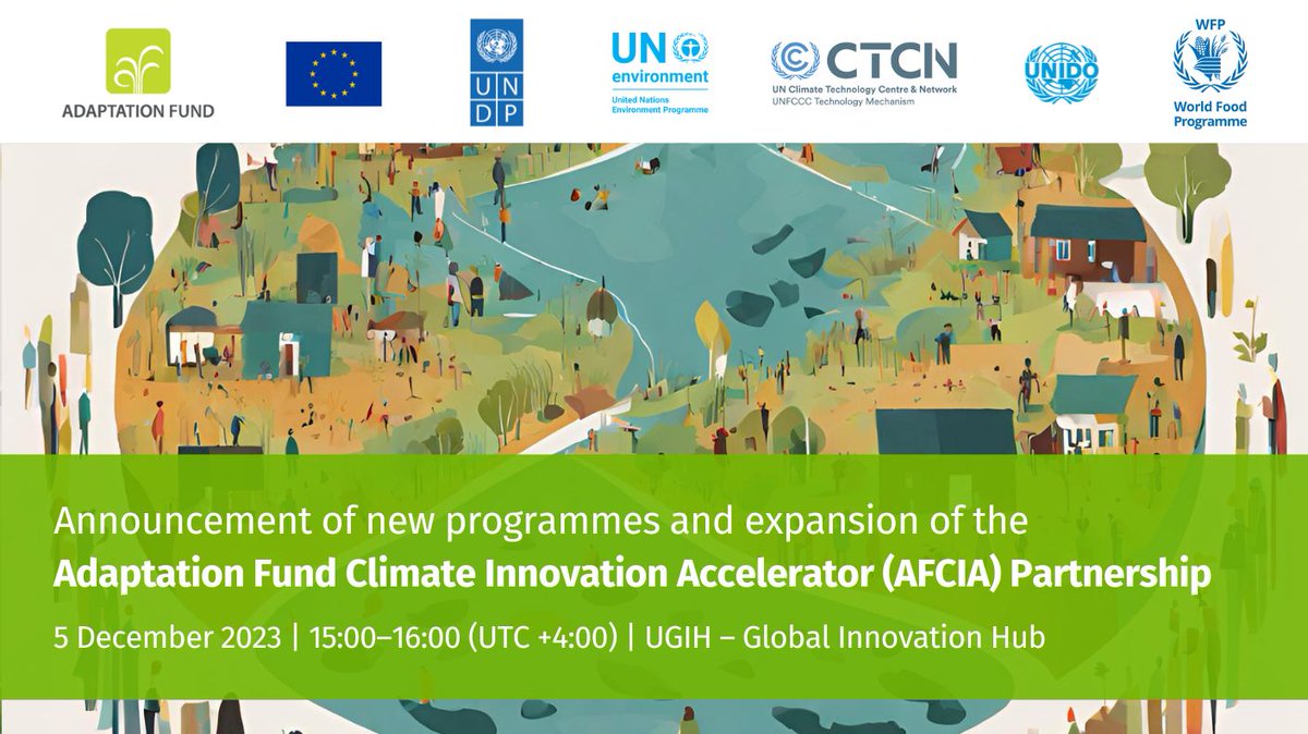 📢 Are you attending @COP28? Then join this important event co-organized by <a href="/UNIDO/">UNIDO</a> colleagues from the Climate Technologies Innovation Unit with the <a href="/adaptationfund/">Adaptation Fund</a> &amp; other #UN entities! Join the journey toward #climateresilience through #innovation🚀

linkedin.com/posts/rashmi-j…