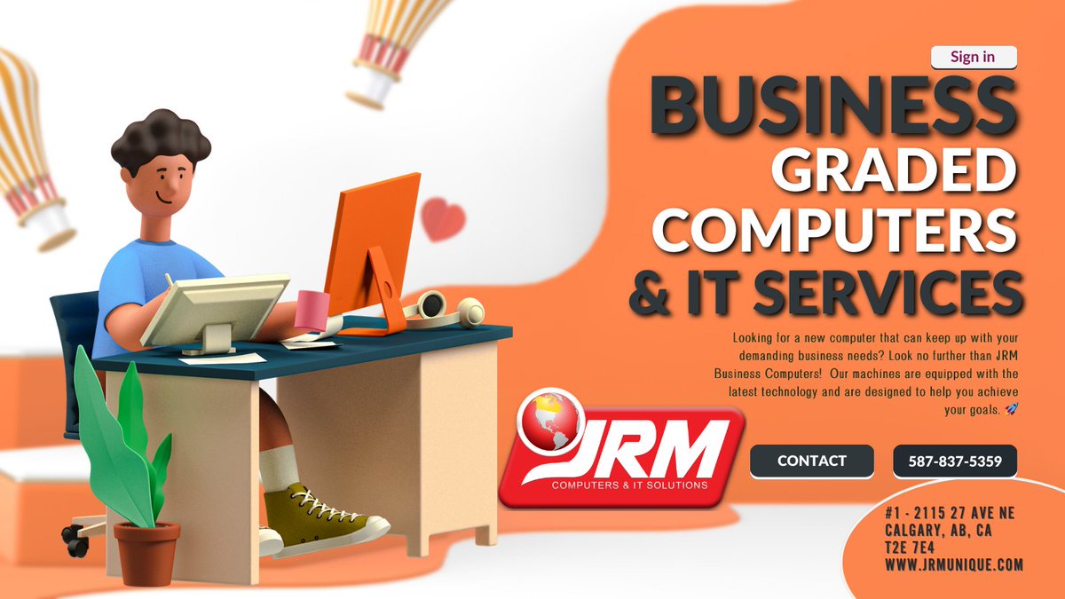 Upgrade your business with the latest technology from JRM Business Computers!
Our high-performance computers are designed to help businesses of all sizes succeed. 🚀 
Invest in your business today and see the difference that new technology can make. 

#jrmcomputers #Business
