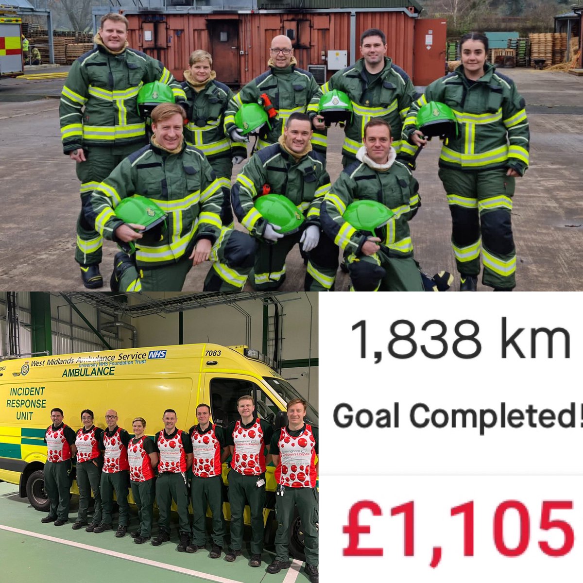 D Team have been raising money for @Bham_Childrens this November by running 1838km, a km for every child diagnosed with cancer per year. Today they completed the last couple of kilometres, just in time, and raised a total of £1105 for this great cause.
