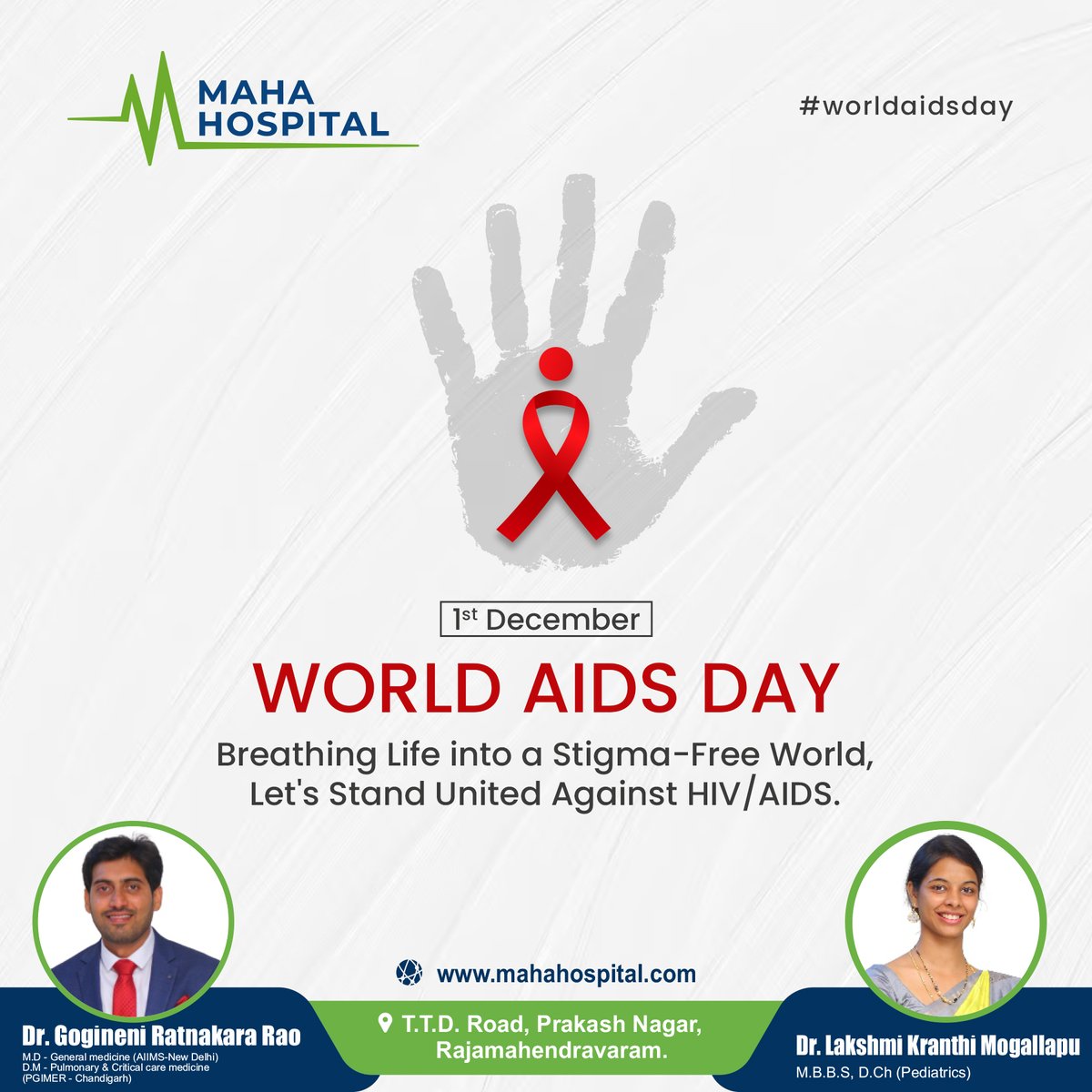 MahaHospital's tweet photo. Breathing hope into a world without AIDS. Together, let's support those affected and work towards a stigma-free future.🌐❤️🎗️ 

Contact us today!
💻: https://t.co/JgCvx1gGeI
.
#Mahahospital #maha_hospital #worldaidsday #hivandaidsawareness #aids #HIVAwareness https://t.co/aZ26zPnJcx