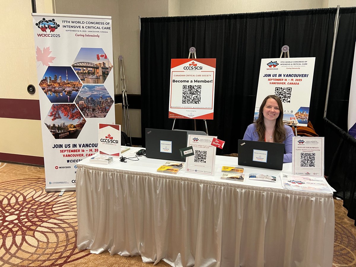CritCareSociety's tweet image. Come see us at the CCCF exhibitor hall! #WCICC2025 #CCCF #CCCS