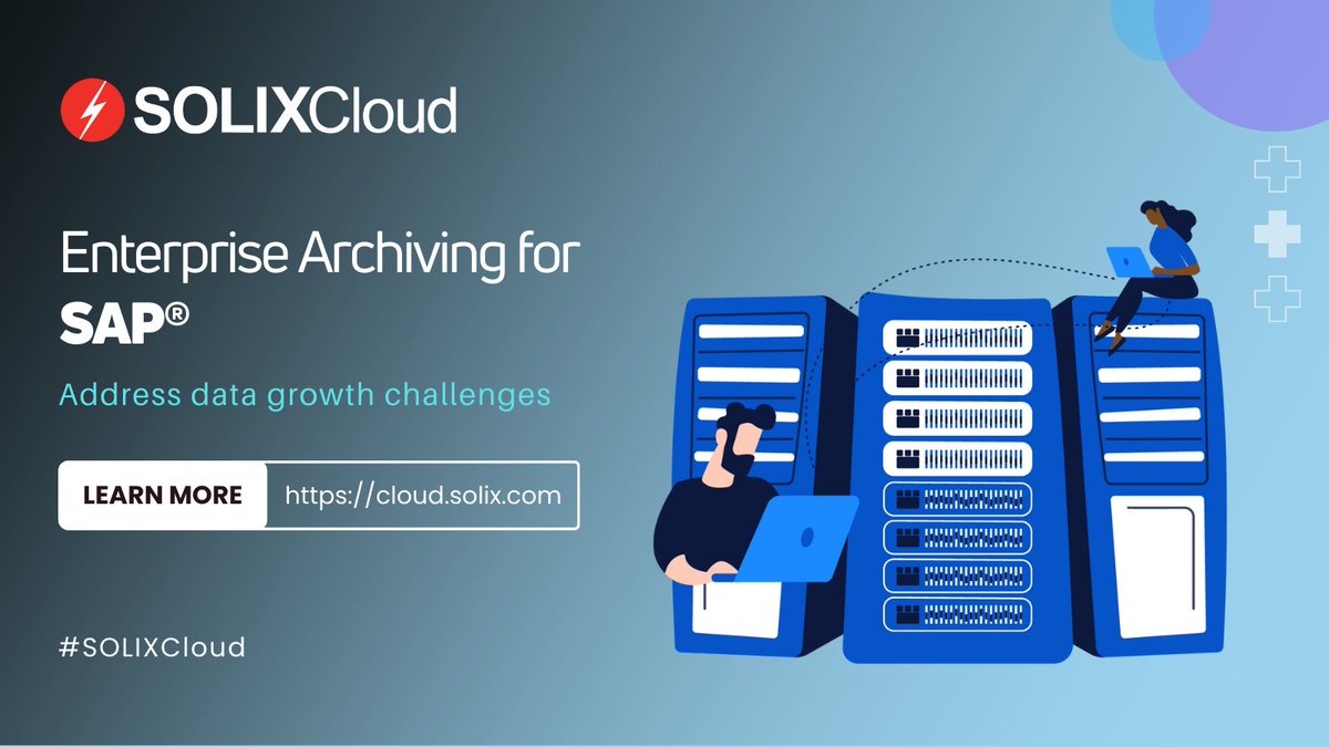 solixbigdata's tweet photo. Elevate your #SAP #DataManagement with #SOLIXCloud! 🚀⚙️ Our comprehensive suite of SAP #ILM solutions handles the entire data lifecycle across active and inactive SAP systems. https://t.co/0ipzkeFX9q https://t.co/NUjgBralaT