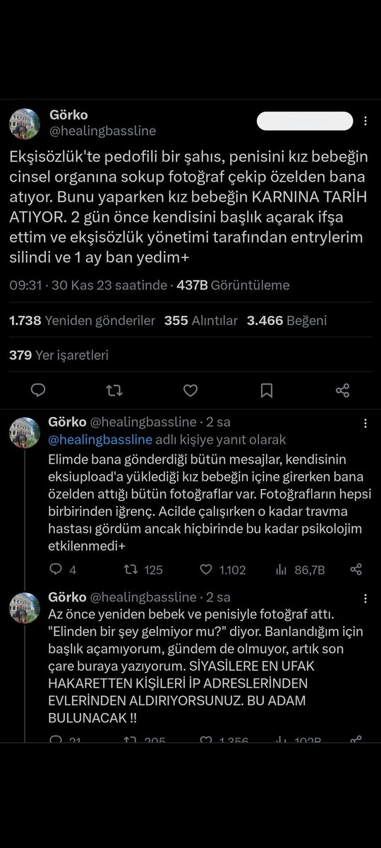 LaTahzen_m's tweet photo. Aleni şekilde pedofililiğini gösteren ırksızı ifşa etmek için çabalayan kişiye bie ay ban geliyor ama o pedofiliye birşey olmuyor.
Lanet olsun sizin adaletinize 
#ekşisözlük
#espi #thursdayvibes #dapgm https://t.co/LAFf6XU2ee