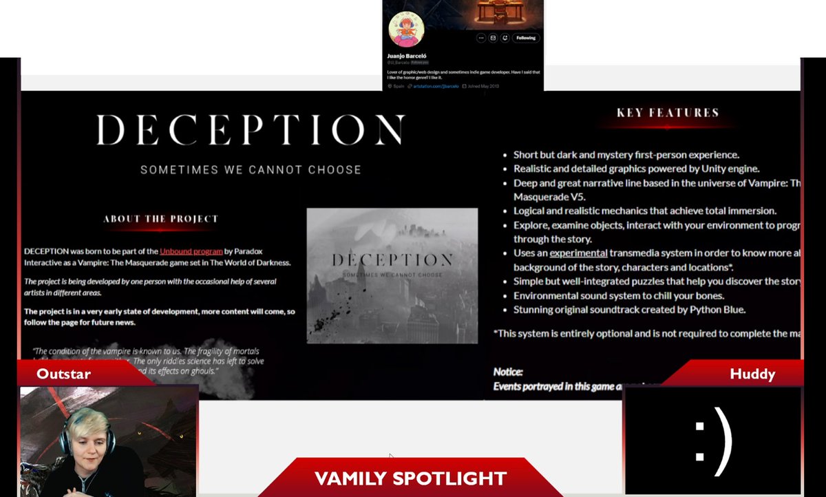 Really grateful to be mentioned today in <a href="/worldofdarkness/">World of Darkness</a> News! Thanks for the support <a href="/outstarwalker/">outstar 🧛 professional vampire simp</a> and <a href="/huddyvonschland/">Huddy |🏳️‍🌈|</a> 🥹
#vtm #vampirethemasquerade #gamedev #vamily