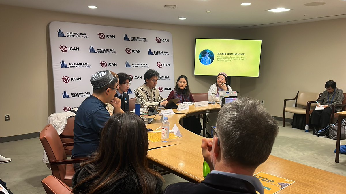 The Soviet tests at the Semipalatinsk site often took place with little to no warning to the local population living in the adjacent areas. 

Kazakh youth side event during #NuclearBanNYC #TPNW2MSP