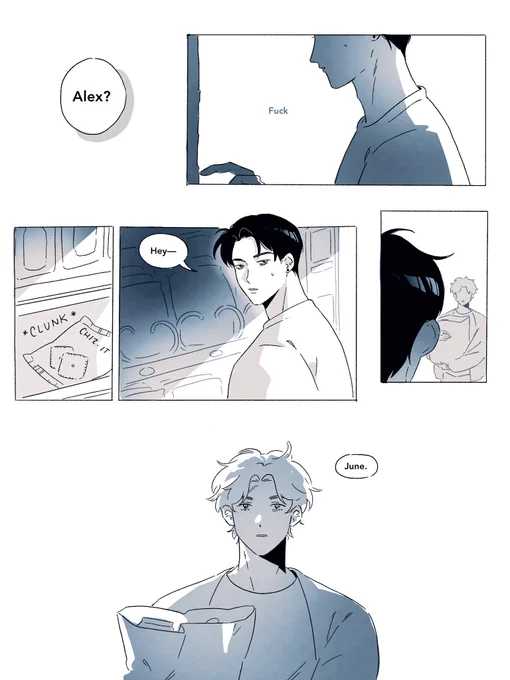 quick little oc comic to practice and try out certain things hehe (wasnt that quick) i think i may be addicted to the halftone filter now 
1/2 