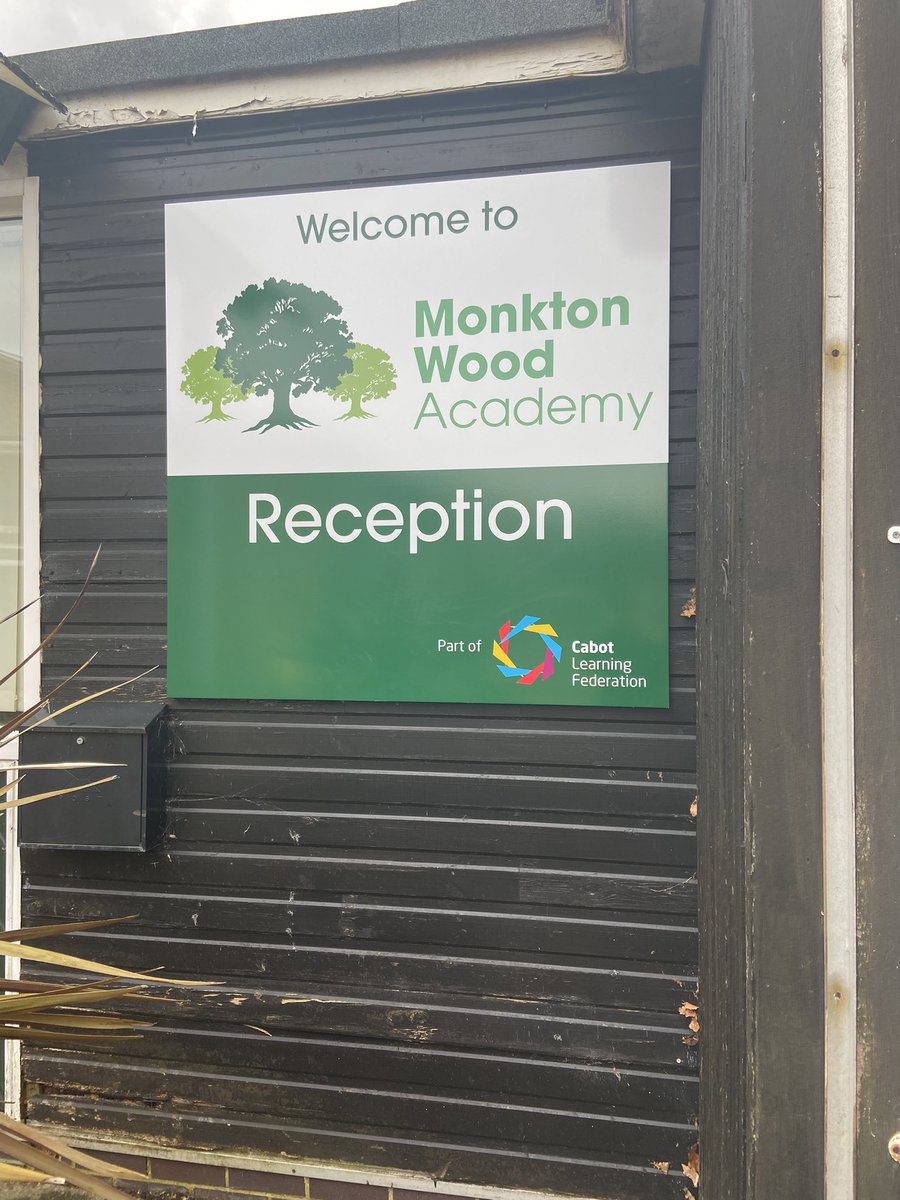 It’s an exciting evening here at Heathfield, as we prepare to open tomorrow as Monkton Wood Academy. The signage has changed, and so has our Twitter handle 😊 @MonktonWood @Cabotfederation