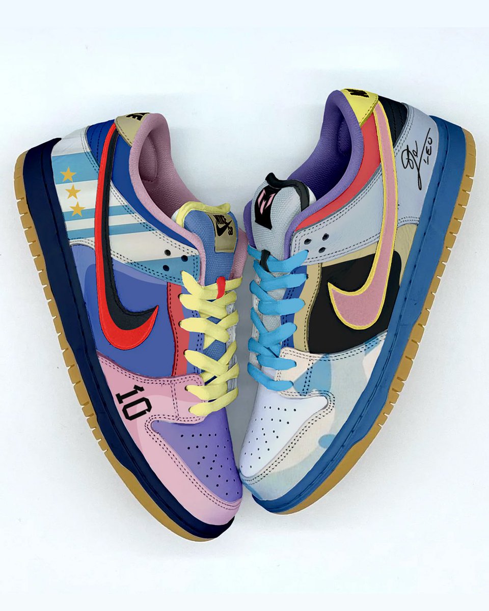 stepkicks510's tweet photo. ‘What the Messi’ SB Dunk Low 🐐⭐️🇦🇷 Pre-orders opening soon 🫶 @SneakerNews @kickslounge @ComplexSneakers @nicekicks @HYPEBEAST https://t.co/B5dYGfQYHA