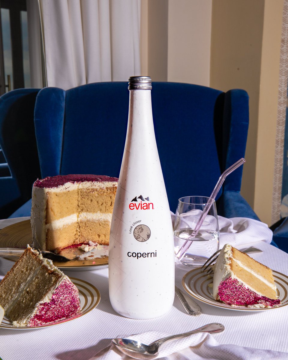 Make your dining experience extra special. Scan the QR code on the #LimitedEdition evian x Coperni bottle to be taken on an artistic voyage where poetry, innovation, movement and life converge👁💫​ 

Available at @Selfridges and @grandeepicerie 

#evianxCoperni #LookCloser