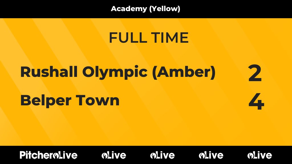 BelperTownFC's tweet photo. FULL TIME: Rushall Olympic (Amber) 2 - 4 Belper Town
#RUSBEL #Pitchero
https://t.co/8Bmbf2cIz7 https://t.co/oCvHBtfa5k