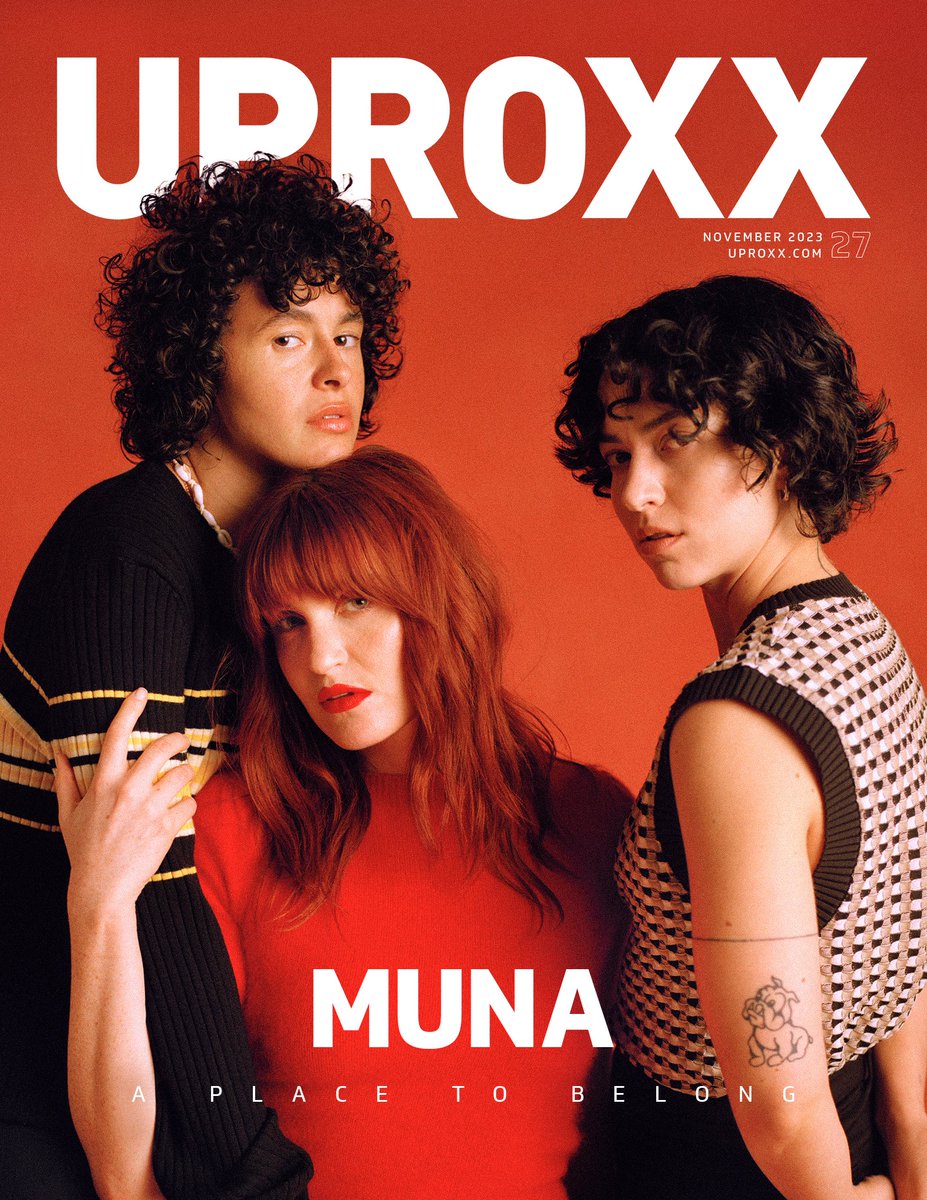 💫 Muna Has Found A Place To Belong 💫⁠ ⁠ In the latest UPROXX cover story, Los Angeles indie-pop trio @whereisMUNA discuss their biggest shows yet, creating community, and their role as queer icons.⁠ ⁠ 🔗 uproxx.com/indie/muna-cov… ✏️@meganKarmstrong 📸 Sam Muller 👕…