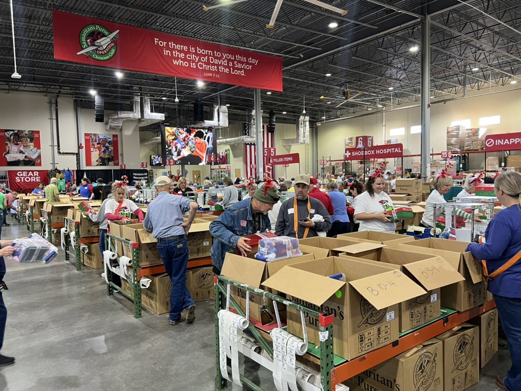 Boxes are being sorted and prepared to ship at Operation Christmas Child <a href="/SpecNews1MTN/">Spectrum News 1 Mountain Region</a>