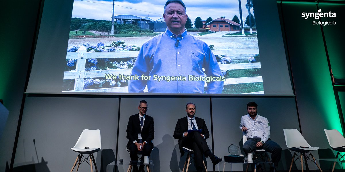 SyngentaBiolog's tweet photo. The first day of the Biostimulants World Congress was a huge success, and has been announced the winner of the Farmer's Award we are sponsor of. Congrats to the winner Paulo Roberto Dzierwa, owner of Fazenza Serrana in Brazil. #BWC #biologicals #sustainability https://t.co/yvbIii5fnL