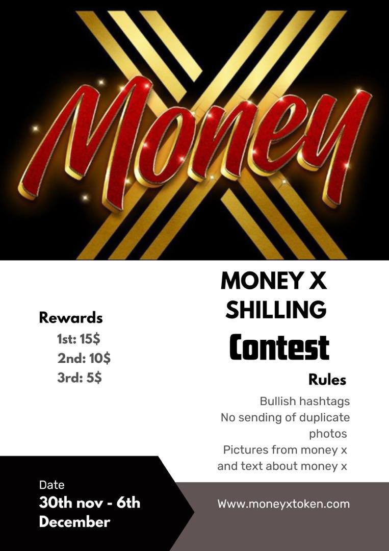 MoneyXToken's tweet photo. Hello everyone 🚀
We are glad to announce our SHILLING CONTEST for MONEY X 

NOTE: please  that every contestant must follow,like and comment on our twitter handle before proceeding and contestant should use bullish hashtags and the money x template

https://t.co/7IqRgXzosJ https://t.co/IYDOpynRl9