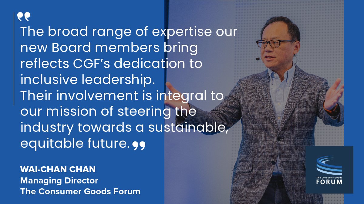 Our Managing Director Wai-Chan Chan's perspective highlights our commitment at The CGF. The diverse expertise of our new Board members is crucial in guiding our #Industry towards a sustainable and equitable future. ➡bit.ly/3N7O6Cv @MDLZ #DiversityAndInclusion #CGFsummit