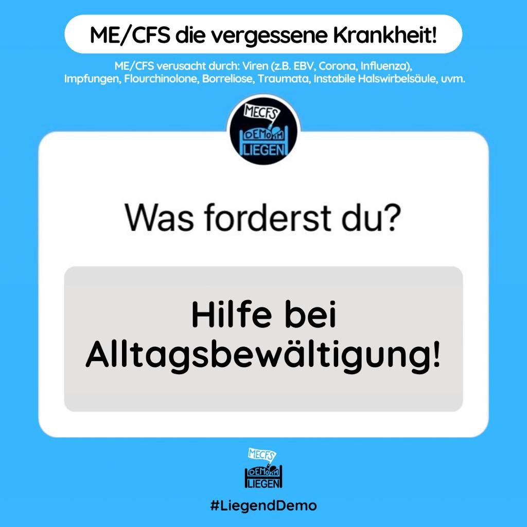 Viele Menschen leiden schon seit vielen Jahren und Jahrzehnten an der schweren Multisystem-Erkrankung ME/CFS. Viele von ihnen sind völlig alleine auf sich gestellt und benötigen dringend Unterstützung. Es reicht nicht, die Förderungen nur anzukündigen ⬇️
<a href="/BMG_Bund/">Bundesgesundheitsministerium</a> <a href="/starkwatzinger/">Bettina Stark-Watzinger</a>